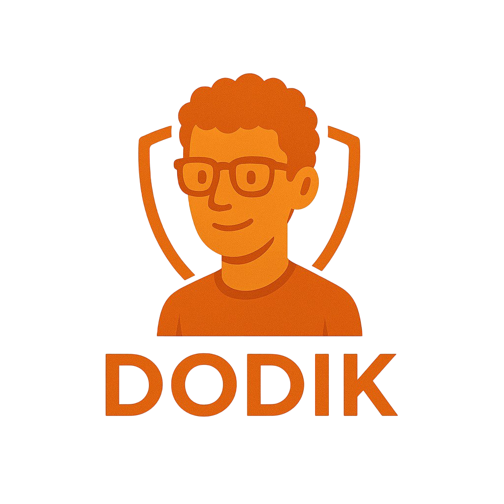 Маскот DODIK нажимает кнопку подключения